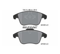 TEXTAR Pastiglie Freno Bremsbelegsatz Frontale per Ford Galaxy S - Volvo V60