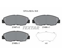 TEXTAR Pastiglie Freno Bremsbelegsatz Frontale per Honda Civic Ix Notchback