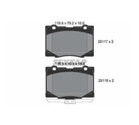TEXTAR Pastiglie Freno Bremsbelegsatz Frontale per Honda Legend IV
