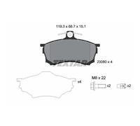 TEXTAR Pastiglie Freno Bremsbelegsatz Frontale per Mitsubishi Carisma
