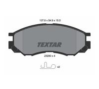 TEXTAR Pastiglie Freno Bremsbelegsatz Frontale per Mitsubishi L 400 Bus