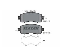 TEXTAR Pastiglie Freno Bremsbelegsatz Frontale per Nissan Leaf Teana III
