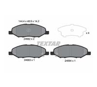 TEXTAR Pastiglie Freno Bremsbelegsatz Frontale per Nissan Note Micra III