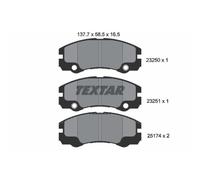 TEXTAR Pastiglie Freno Bremsbelegsatz Frontale per Opel Frontera B