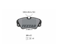 TEXTAR Pastiglie Freno Bremsbelegsatz Frontale per Opel Omega B Caravan