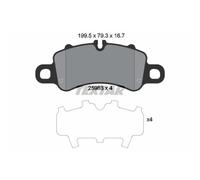 TEXTAR Pastiglie Freno Bremsbelegsatz Frontale per Porsche 911 718 Boxster