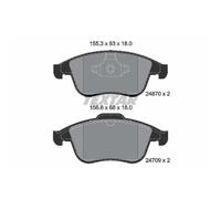 TEXTAR Pastiglie Freno Bremsbelegsatz Frontale per Renault Laguna III Grandtour