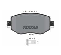 TEXTAR Pastiglie Freno Bremsbelegsatz Frontale per Renault Megane IV