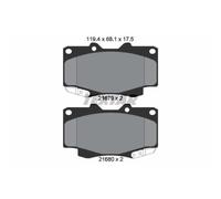 TEXTAR Pastiglie Freno Bremsbelegsatz Frontale per Toyota Hilux VII Pick-Up