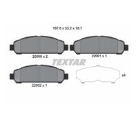 TEXTAR Pastiglie Freno Bremsbelegsatz Frontale Sistema Advics per Toyota Venza