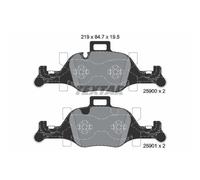 TEXTAR Pastiglie Freno Bremsbelegsatz Frontale Sistema ATE per BMW 7er