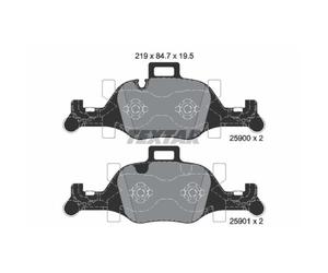 TEXTAR Pastiglie Freno Bremsbelegsatz Frontale Sistema ATE per BMW 7er