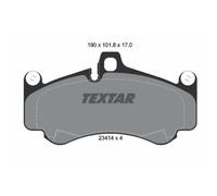 TEXTAR Pastiglie Freno Bremsbelegsatz Frontale Sistema Brembo per Porsche 911