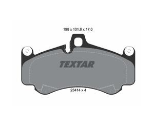 TEXTAR Pastiglie Freno Bremsbelegsatz Frontale Sistema Brembo per Porsche 911