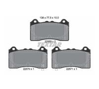 TEXTAR Pastiglie Freno Bremsbelegsatz Frontale Sistema Teves per Ford Focus III