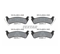 TEXTAR Pastiglie Freno Bremsbelegsatz Posteriore per Ford USA Windstar Explorer