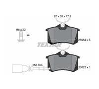 TEXTAR Pastiglie Freno Bremsbelegsatz Posteriore per VW Polo Lupo Seat Ibiza III