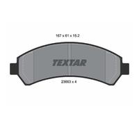 TEXTAR Pastiglie Freno Kit Freni a Disco per Chevrolet Blazer S10