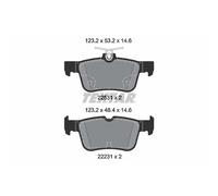 Textar Kit pastiglie freni 2253105 posteriore per Ford Mondeo V, Kuga II (2014-2019)
