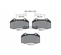 TEXTAR Pastiglie Frontale per Alfa Romeo Mito Fiat 500C/595C/695C 500/ 595/