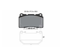 TEXTAR Pastiglie Frontale per Chevrolet Camaro Convertible Corvette Opel Astra J