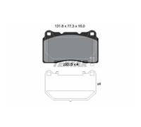TEXTAR Pastiglie Frontale per Chevrolet Camaro Convertible Corvette Opel Astra J