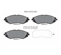 TEXTAR Pastiglie Frontale per Chevrolet Nubira Stationwagon Lacetti Daewoo Rezzo