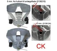 TEXTAR Pinza freno per OPEL Corsa D Hatchback (S07) Ø57mm grigio 38079600