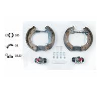 TEXTAR Set Di Freni Posteriori Per Smart Fortwo Coupe 450 City-Coupe