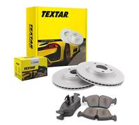 TEXTAR Set Freni Pastiglie + Dischi Anteriori Ventilati per Ford Ka + UK