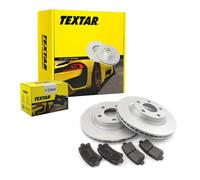 TEXTAR Set Freni Pastiglie + Dischi Ventilato Posteriore per VW Audi Golf