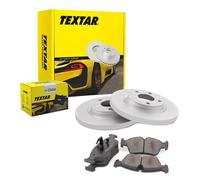 TEXTAR Set Freni Pastiglie Freno + Dischi Freno Piene Posteriore per Peugeot