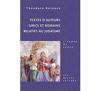 Textes D'auteurs Grecs Et Romains Relatifs Au Judaisme