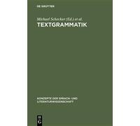 Textgrammatik (Copertina rigida) Konzepte Der Sprach- Und Literaturwissenschaft