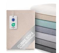 textil-home Textilhome Copridivano e Copriletto Multiuso - Telo Arredo Plaid Foulard Modello Dante, 230x285 cm, Copertura per Divano. Colore Camel, Certificato OEKO-TEX