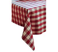 TextilDepot24 Biancheria da tavola a quadri da 2 cm, in cotone, colore Chilli (110 x 130 cm)