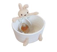 Textile Containment - Woven Basket for Spatial Efficiency | Cotton Rope Frame with Coiled Logic, High Fidelity Storage Hub & Soft- Nodes for Kids and Nursery