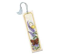 Textile Heritage Collection Cross Stitch Bookmark Kit - Butterflies and Buddleia by Textile Heritage
