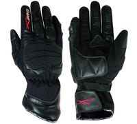Textile leather Gloves Waterproof Thick Padding Motorbike Motorcycle Black XL