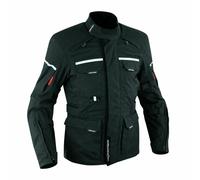 Giacca Tessuto Moto Impermeabile Imbottitura Termica Sfoderabile Touring Nero