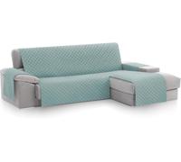 Textilhome - Copridivano Salvadivano Chaise Longe MALU - Color Acquamarina -BRAC