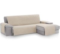 Textilhome - Copridivano Salvadivano Chaise Longe MALU - Color Avorio -BRACCIOLO