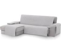 Textilhome - Copridivano Salvadivano Chaise Longe MALU - Color Grigio Chiaro -BR
