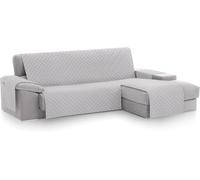 Textilhome - Copridivano Salvadivano Chaise Longe MALU - Color Grigio Chiaro -BR