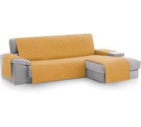 Textilhome - Copridivano Salvadivano Chaise Longe MALU - Color Senape -BRACCIOLO