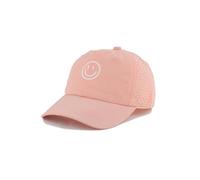 Textiluna Cappellino da baseball estivo ad asciugatura rapida regolabile con simpatico faccina sorridente, for bambini dai 3 ai 7 anni.(Pink)