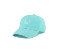Textiluna Cappellino da baseball estivo ad asciugatura rapida regolabile con simpatico faccina sorridente, for bambini dai 3 ai 7 anni.(Blue)