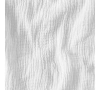 Textrend doppio metro di mussola garzata, stoffa 1x1,45m, tessuto per cucire, mussole, morbido tessuto anallergico, tessuti a metraggio, neonato, patchwork (Bianco)