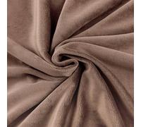 TexTrend Tessuto al Metro per Cucito - Tessuto di Peluche Minky - 1 Metro 160 x 100 cm - Neonati - Morbido - Liscio Beige Scuro