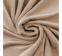 TexTrend Tessuto al Metro per Cucito - Tessuto di Peluche Minky - 1 Metro 160 x 100 cm - Neonati - Morbido - Liscio Beige